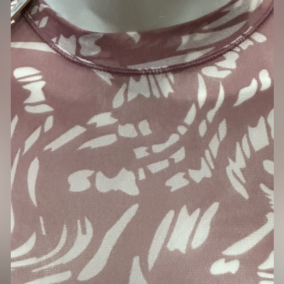 Skims Summer Mesh T-Shirt Bodysuit Raspberry Swirl XS - Picture 3 of 4